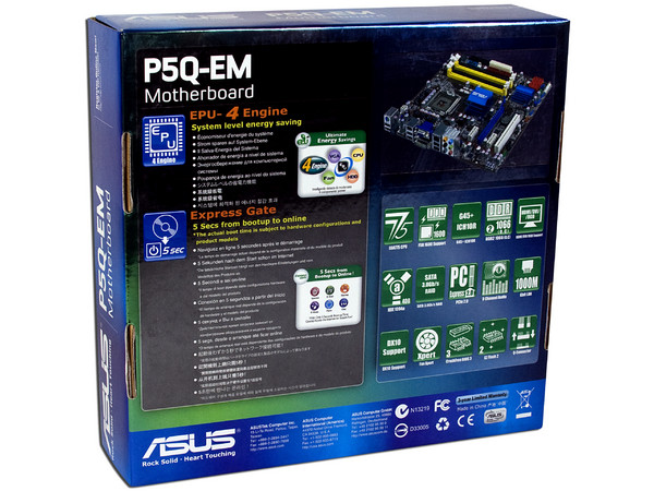 Tarjeta Madre Asus P5Q-EM, ChipSet Intel G45,
Soporta: Core 2 Quad, Core 2 Duo, 1600/1333/800MHz,
Memoria: DDR2 667/800MHz, 4 Bancos, 16GBMax,
Integrado: Audio HD, Red, Video X4500HD, Diseño: ATX,
Puertos: 1xPCI-Ex16, 2xPCI-Ex1, 1xPCI
