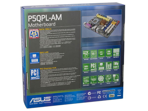 Tarjeta Madre ASUS P5QPL-AM, ChipSet Intel G41,
Soporta: Core 2 Quad, Core 2 Duo, 1333/1066MHz,
Memoria: DDR2 1066(OC)/800MHz, 2 Bancos, 8GBMax,
Integrado: Audio HD, Red, Video Intel,
mATX, Puertos: 1xPCIEx16, 1xPCIEx1, 2xPCI