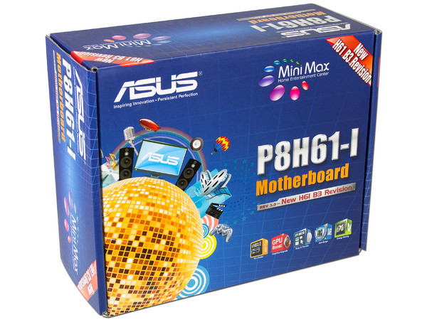 T. Madre ASUS P8H61-I-B3, ChipSet Intel H61 Exp.,
Soporta: Core i7/i5/i3 de Socket 1155,
 USB 3.0
Integrado: Audio HD, Red,
Memoria: DDR3 1333/1066MHz, 16GB Max,
Diseño Mini ITX, Ptos: 1xPCIEX16