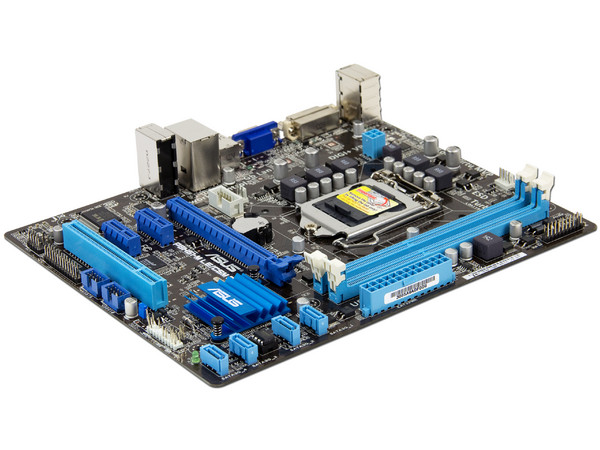 T. Madre ASUS P8H61-M LE CSM R2.0, ChipSet Intel H61 Exp.,
Soporta: Core i7/i5/i3 de Socket 1155,
Memoria: DDR3 2200(O.C.)/1333/1066 MHz, 16 GB Max,
Integrado: Audio HD, Red Gigabit,
Micro-ATX, Ptos: 1xPCIEX 3.0x16, 2xPCIEx1
