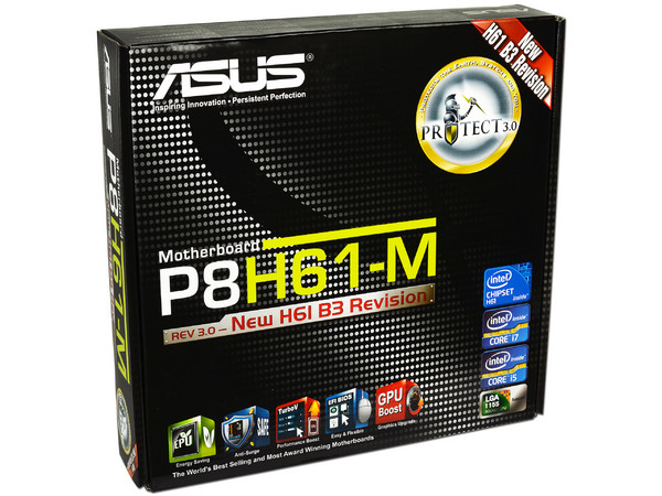 T. Madre ASUS P8H61-M-B3, ChipSet Intel H61,
Soporta: Core i7/i5/i3 de Socket 1155,
Integrado: Audio HD, Red Gigabit,
Memoria: DDR3 1333/1066MHz 16GB Max,
Diseño mATX, Ptos: 1xPCIEX16,2xPCIEx1,1xPCI 