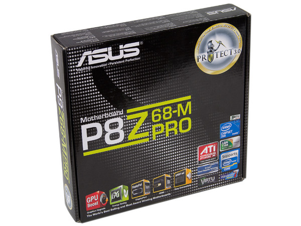T. Madre ASUS P8Z68-M PRO, ChipSet Intel Z68,
Soporta: Core i7/i5/i3 de Socket 1155,
Integrado: Audio HD, Red,
 USB 3.0 y SATA 3.0,
Memoria: DDR3 2200(O.C.)/1600/1333MHz, 32GB Max,
ATX, Ptos: 2xPCIEX16, 1xPCIx1