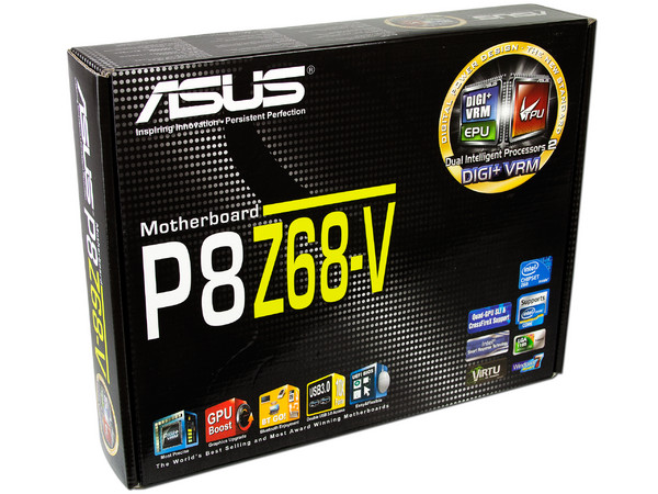 T. Madre ASUS P8Z68-V, ChipSet Intel Z68,
Soporta: Core i7/i5/i3 de Socket 1155,
Integrado: Audio HD, Red,
 USB 3.0 y SATA 3.0,
Memoria: DDR3 1866(O.C.)/1600/1333MHz 32GB Max,
ATX, Ptos: 3xPCIEX16, 2xPCIEx1