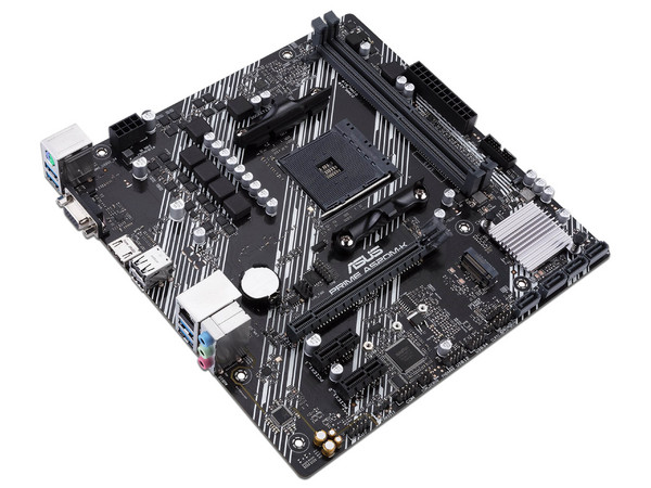 T. Madre ASUS PRIME A520M-K/CSM,
Chipset AMD A520, 
Segmento: Básico,
Soporta: AMD Ryzen 3ra, 4ta y 5ta Generación, Socket AM4,
Memoria: DDR4 4866, 64GB Max,
Integrado: Audio HD, Red, USB 3.0, SATA 3.0, M.2,
Micro-ATX, Ptos: PCIE 3.0 x16, PCIE 3.0x