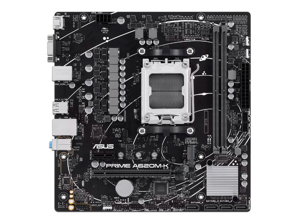 T. Madre A620M-K CSM,
Chipset AMD A620M,
Segmento: Básico,
Soporta: Procesador AMD Ryzen 7ma Generación, Socket AM5,
RAM: DDR5 7000/4400/4800 MHz, 96GB Max,
IAudio HD, Red, USB 3.2,
SATA 3.0, M.2,
Micro-ATX, Ptos: PCIe 4.0 x16, 1 x PCIe 3.0x1.