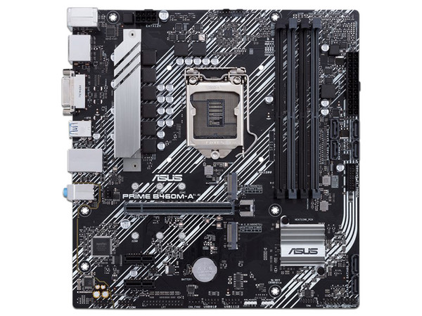 T. Madre ASUS PRIME B460M-A, Chipset Intel B460,
Soporta: Intel 10ma Generación de Socket 1200,
Memoria DDR4 2933 / 2666 / 2133 MHz, 128GB Máx,
Integrado: Audio HD, Red y SATA 3.0, M.2,
MicroATX Ptos: 1xPCIE x16, 2XPCIE x1.