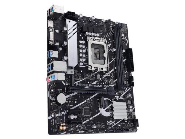 T. Madre ASUS PRIME B760M-K D4 Chipset Intel B760M,
Soporta: Intel 13va y 12va Generación de Socket 1700,
Memoria: DDR4 5333(OC)/4800(OC)/2133MHz, 64GB Max,
Integrado: AudioHD, Red, USB 3.1 y SATA 3.0, M.2,
Micro-ATX, Ptos: 1xPCIE4.0x16