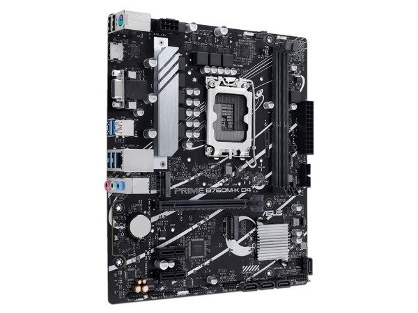 T. Madre ASUS PRIME B760M-K D4 Chipset Intel B760M,
Soporta: Intel 13va y 12va Generación de Socket 1700,
Memoria: DDR4 5333(OC)/4800(OC)/2133MHz, 64GB Max,
Integrado: AudioHD, Red, USB 3.1 y SATA 3.0, M.2,
Micro-ATX, Ptos: 1xPCIE4.0x16