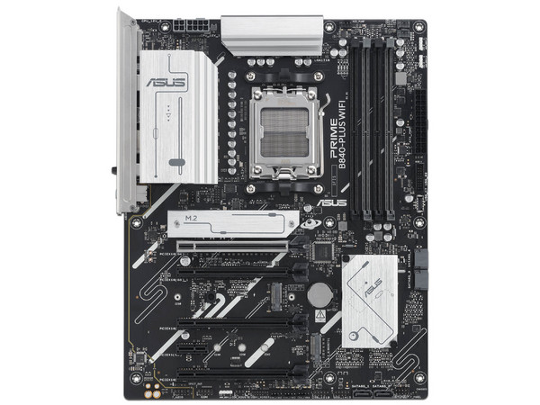 T. Madre ASUS Prime B840 PLUS WIFI,
Chipset AMD B840,
Segmento: Alto,
Soporta: Procesadores AMD Serie 9000, 8000 y 7000, Socket AM5, 
Memoria: DDR5 7600/5600/4800MHz, 256GB Max, 
Integrado: Wi-Fi, USB, M.2, 
ATX, Ptos: 1xPCIE4.0x16.