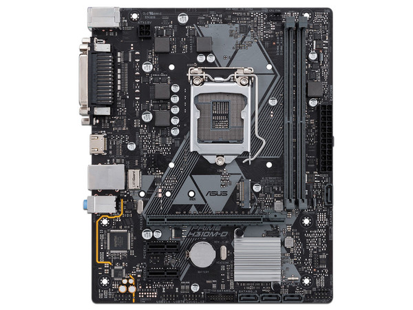 T. Madre ASUS PRIME H310M-D, Chipset Intel H310,
Soporta: Core i7 / i5 / i3 / Pentium / Celeron de 8va. Gen., Socket 1151,
Memoria: DDR4 2133MHz, 32GB Max,
Integrado: Audio HD, Red,
USB 3.0, SATA 3.0 y M.2,
Micro-ATX, Ptos: 1xPCIE 3.0 x16.
