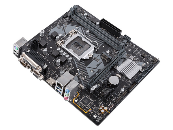 T. Madre ASUS PRIME H310M-D, Chipset Intel H310,
Soporta: Core i7 / i5 / i3 / Pentium / Celeron de 8va. Gen., Socket 1151,
Memoria: DDR4 2133MHz, 32GB Max,
Integrado: Audio HD, Red,
USB 3.0, SATA 3.0 y M.2,
Micro-ATX, Ptos: 1xPCIE 3.0 x16.