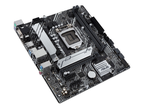 T. Madre ASUS PRIME H510M-A/CSM, Chipset Intel H510,
Soporta: Intel 11va y 10ma gen, Socket 1200,
Memoria: DDR4 3200/2800/2133MHz, 64GB Max,
Integrado: AudioHD, Red, USB 3.1 y SATA 3.0, M.2,
Micro-ATX, Ptos: 1xPCIE4.0x16, 2xPCIE3.0x1