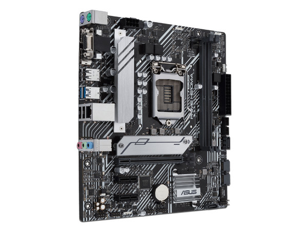 T. Madre ASUS PRIME H510M-A/CSM, Chipset Intel H510,
Soporta: Intel 11va y 10ma gen, Socket 1200,
Memoria: DDR4 3200/2800/2133MHz, 64GB Max,
Integrado: AudioHD, Red, USB 3.1 y SATA 3.0, M.2,
Micro-ATX, Ptos: 1xPCIE4.0x16, 2xPCIE3.0x1