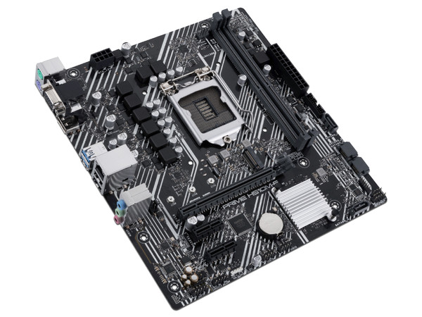 T. Madre ASUS PRIME H510M-E, Chipset Intel H510M,
Soporta: Intel 10ma y 11va Generación de Socket 1200,
Memoria: DDR4 3200/2800/2133MHz, 64GB Max,
Integrado: AudioHD, Red, USB 3.1 y SATA 3.0, M.2,
Micro-ATX, Ptos: 1xPCIE4.0x16, 2xPCIE3.0x1