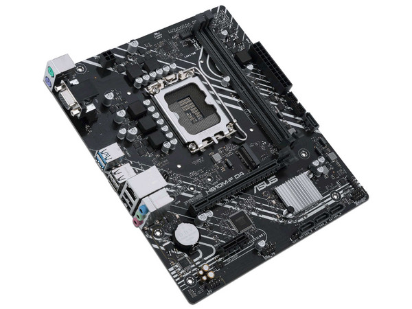 T. Madre ASUS PRIME H610M-F WIFI D4:
Chipset Intel H610,
Segmento: Básico,
Soporta: Procesadores Intel de 13va Generación, Socket 1700,
Memoria: DDR4 3200/2800/2133MHz, 64GB Max,
AudioHD, Red, USB 3.1 y SATA 3.0, M.2,
M-ATX, Ptos: 1xPCIE4.0x16.