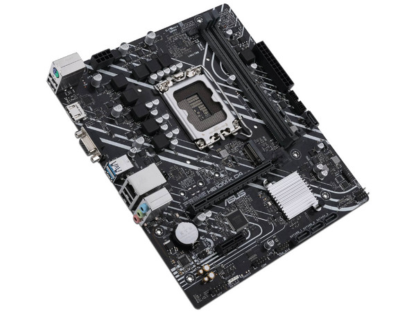 T. Madre ASUS PRIME H610M-K D4-CSM:
Chipset Intel H610,
Segmento: Básico,
Soporta Procesadores Intel Core 12va, 13va y 14va Gen, Socket 1700,
Memoria: DDR4 3200/2800/2133MHz, 64GB Max,
AudioHD, Red, USB 3.1 y SATA 3.0, M.2,
M-ATX, Ptos: 1xPCIE4.0x1