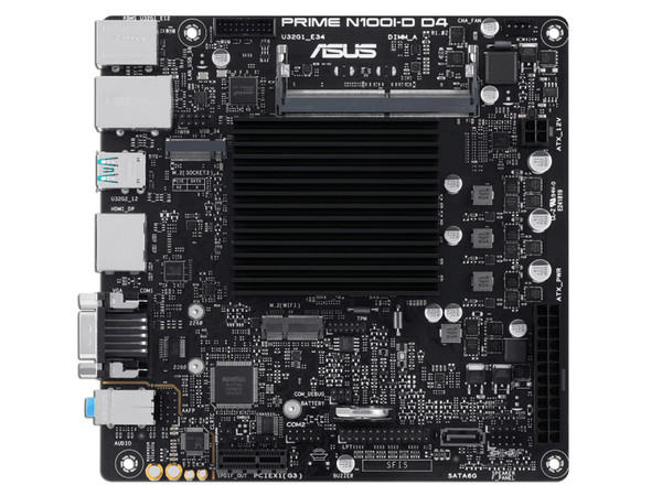T. Madre ASUS PRIME N100I-D D4,
Procesador Integrado Intel N100 (Hasta 3.4 GHz),
Memoria: DDR4 3200/2666/2133 MHz, 16GB Max SODIMM,
Integrado: Audio, Red, M.2, SATA 3.0,
Video Intel UHD Graphics,
Mini ITX, Ptos: 1xPCIE3.0x1.