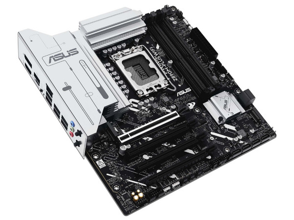 T. Madre ASUS PRIME Z890M-PLUS WIFI: Chipset Intel Z890,
Segmento: Alto.
Soporta: Procesadores Intel Core Ultra (serie 2), Socket LGA 1851,
Memoria: DDR5 8666/7200/6400MHz, 192GB Máx,
AudioHD, Red, USB 3.2 y SATA 3.0, M.2,
M-ATX, Ptos: 1xPCIE5.0x16.