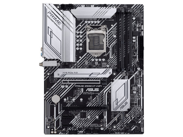 T. Madre Asus PRIME Z590-P,WIFI, Chipset Z590,
Soporta: Intel 10ma y 11va Generación de Socket 1200,
Memoria DDR4 5133/4133/2133 MHz, 128GB Máx,
Integrado: Audio HD, Red, USB 3.1. SATA 3.0, M.2,
ATX, Ptos: 2xPCIEX3.0x16, 2xPCIE3.0x1.