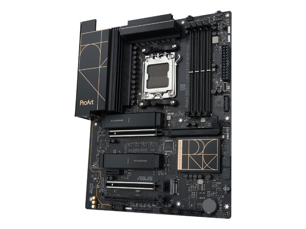 T. Madre ASUS ProArt B850-CREATOR WIFI NEO:
Chipset AMD B850,
Segmento: Alto,
Soporta: AMD Ryzen 7000 / 8000 / 9000, Socket AM5,
RAM: DDR5 8200/ 6800/ 4800MHz, Max 256GB,
AudioHD, Wi-Fi 7, USB 3.2, SATA, M.2,
ATX, 2xPCIE5.0x16, 1xPCIE4.0x16.