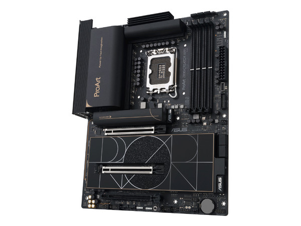 T. Madre ASUS PROART Z890-CREATOR WIFI:
Chipset Intel Z890,
Segmento: Alto/Gamer,
Soporta: Procesadores Intel Core Ultra (Serie 2), Socket LGA 1851,
RAM: DDR5 8666/6400MHz, 192GB Máx,
AudioHD, Red, Wi-Fi, USB y SATA,
M.2, ATX, Ptos: 2xPCIE5.0x16