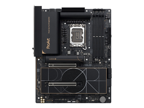T. Madre ASUS PROART Z890-CREATOR WIFI:
Chipset Intel Z890,
Segmento: Alto/Gamer,
Soporta: Procesadores Intel Core Ultra (Serie 2), Socket LGA 1851,
RAM: DDR5 8666/6400MHz, 192GB Máx,
AudioHD, Red, Wi-Fi, USB y SATA,
M.2, ATX, Ptos: 2xPCIE5.0x16