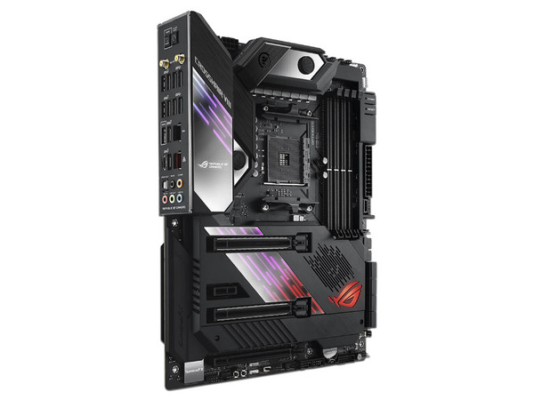 T. Madre Asus ROG Crosshair VIII Formula, Chipset AMD x570, Soporta: AMD Ryzen 3a y 2a Generación, Socket AM4, Memoria: DDR4 4800(OC)/3600(OC)/2133MHz, 128GB Max, Integrado: Audio HD, Red, USB 3.1 y SATA 3.0, ATX, Ptos: 3xPCIE4.0x16, 1xPCIE4.0x1.