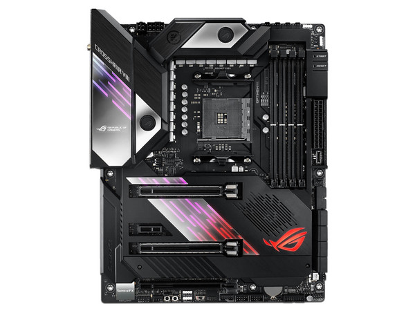 T. Madre Asus ROG Crosshair VIII Formula, Chipset AMD x570, Soporta: AMD Ryzen 3a y 2a Generación, Socket AM4, Memoria: DDR4 4800(OC)/3600(OC)/2133MHz, 128GB Max, Integrado: Audio HD, Red, USB 3.1 y SATA 3.0, ATX, Ptos: 3xPCIE4.0x16, 1xPCIE4.0x1.
