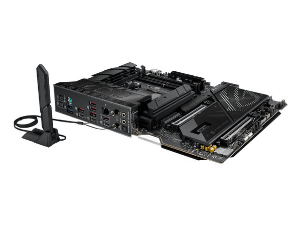 T. Madre ASUS ROG CROSSHAIR X870E Apex,
Chipset AMD X870E,
Segmento: Alto/Gamer,
Soporta: Procesadores AMD Serie 9000, 8000 y 7000, Socket AM5, 
RAM: DDR5 8400/8000 MHz, 128GB Max,
Wi-Fi 7, USB-C 3.2, M.2, 
ATX, Ptos: 2xPCIe5.0x16.