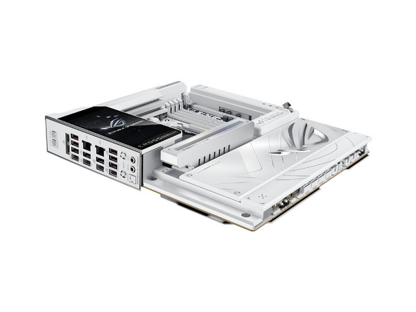 T. Madre ASUS ROG CROSSHAIR X870E GLACIAL, 
Chipset AMD X870, Segmento: Alto, 
Soporta: Ryzen 9000/ 8000/ 7000 Series, Socket AM5, 
Memoria: DDR5 8200/5600MHz, 256GB Max, 
Audio HD, Red, USB Tipo C, SATA 3.0, M.2, Wi-Fi, 
ATX, Ptos: 1xPCIE5.0x16.