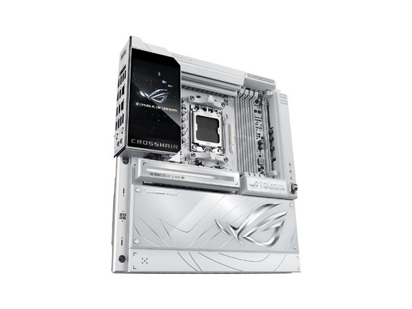 T. Madre ASUS ROG CROSSHAIR X870E GLACIAL, 
Chipset AMD X870, Segmento: Alto, 
Soporta: Ryzen 9000/ 8000/ 7000 Series, Socket AM5, 
Memoria: DDR5 8200/5600MHz, 256GB Max, 
Audio HD, Red, USB Tipo C, SATA 3.0, M.2, Wi-Fi, 
ATX, Ptos: 1xPCIE5.0x16.