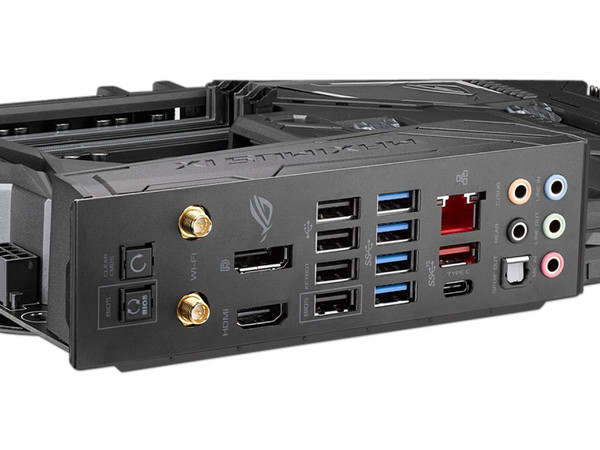 T. Madre ASUS ROG MAXIMUS IX FORMULA, Chipset Intel Z270,
Soporta: Core i7 / i5 / i3 de 7ma Gen., Socket 1151,
Memoria: DDR4 4000(O.C.)/3000(O.C.)/2133 MHz, 64GB Max,
Integrado: Audio HD, Red,
USB 3.1,  SATA 3.0, M.2,
ATX, Ptos: 3xPCIE 3.0 x16.