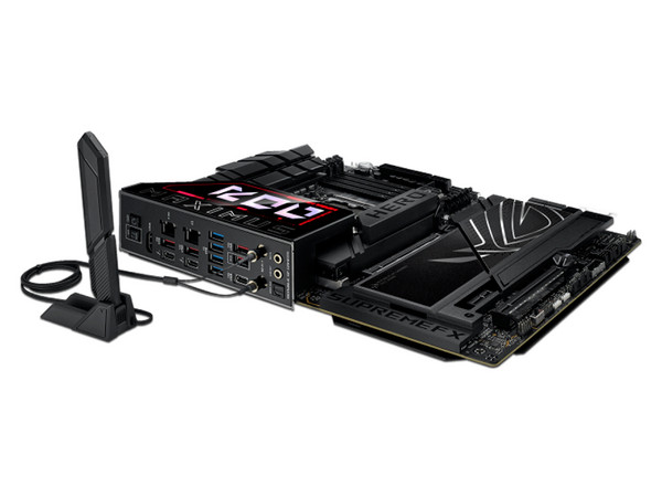 T. Madre ASUS ROG MAXIMUS Z890 HERO:
Chipset Intel Z890,
Segmento: Alto/Gamer,
Soporta: Intel Core Ultra Serie 2, Socket 1851,
RAM: DDR5 9200/6200/ 4800MHz, Max 192GB,
AudioHD, Wi-Fi 7, USB 3.2, M.2,
ATX, 1xPCIE5.0x16, 1xPCIE4.0x16.