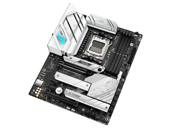 T. Madre ASUS ROG STRIX B650-A GAMING WIFI,
Chipset B650,
Segmento: Alto/Gamer,
Soporta: AMD Ryzen 7000 Series, Socket AM5,
RAM: DDR5 6400+(OC)/5400(OC)/5200/5000/4800 MHz, 128GB Max,
Audio, Wi-Fi, SATA 3.0, M.2,
ATX, Ptos: 1xPCIE4.0x16, 2xPCIE4.0x