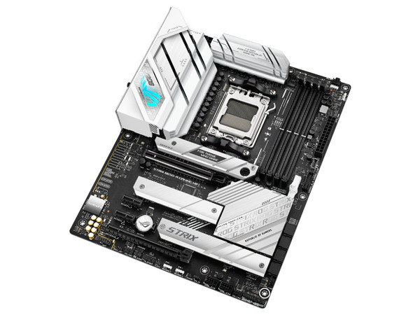 T. Madre ASUS ROG STRIX B650-A GAMING WIFI,
ChipSet AMD B650,
Segmeto: Alto/Gamer,
Soporta: AMD Ryzen de 7ma Generación, Socket AM5,
RAM: DDR5 6400/5600/4800 MT/s, 128GB Max,
Audio HD, WiFi, USB 3.2 y SATA 3.0, M.2,
ATX, Ptos: 2xPCIEx16, 2xPCIEx1