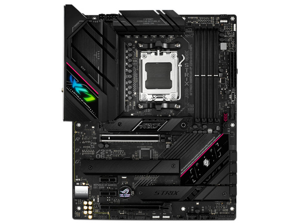 T. Madre Asus ROG STRIX B650E-F GAMING WIFI,
Chipset B650, 
Segmento: Alto/Gamer,
Soporta: AMD Ryzen 7000 Series, Socket AM5,
RAM: DDR5 6400/5400/4800 MHz, 128GB Max, 
Wi-Fi 6E, SATA 3.0, M.2, 
ATX, Ptos: 1xPCIE5.0x16, 1xPCIE4.0x16, 2xPCIE4.0x1. (C