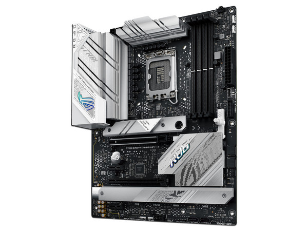 T. Madre ASUS ROG STRIX B760-A GAMING WIFI, Chipset Intel B760,
Soporta: Intel 12va y 13va Generación, Socket 1700,
Memoria: DDR5 7800+(OC)/6400(OC)/4800MHz, 128GB Max,
Integrado: Wi-Fi 6E, Red, USB 3.2 , M.2,
ATX, Ptos: 1xPCIe5.0x16, 1xPCIe3.0x16