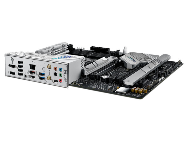 T. Madre ASUS ROG STRIX B760-A GAMING WIFI, Chipset Intel B760,
Soporta: Intel 12va y 13va Generación, Socket 1700,
Memoria: DDR5 7800+(OC)/6400(OC)/4800MHz, 128GB Max,
Integrado: Wi-Fi 6E, Red, USB 3.2 , M.2,
ATX, Ptos: 1xPCIe5.0x16, 1xPCIe3.0x16