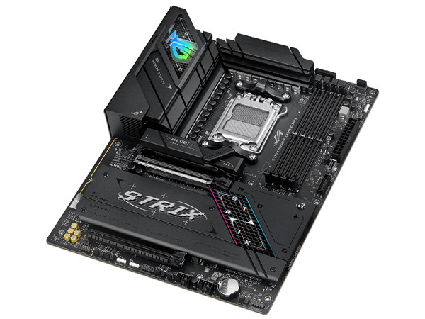 T. Madre ASUS ROG STRIX B850-F GAMING WIFI,
Chipset B850,
Segmento: Alto/Gamer,
Soporta: AMD Ryzen 7000, AMD Ryzen 8000 Series, Socket AM5,
Memoria: DDR5 8000 MHz, 192GB Max,
Audio HD, Red, Wi-Fi 7,
USB 3.2, SATA 3.0, M.2,
ATX, Ptos: 1xPCIE 5.0 x16