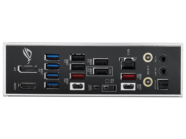 T. Madre ASUS ROG STRIX B850-F GAMING WIFI,
Chipset B850,
Segmento: Alto/Gamer,
Soporta: AMD Ryzen 7000, AMD Ryzen 8000 Series, Socket AM5,
Memoria: DDR5 8000 MHz, 192GB Max,
Audio HD, Red, Wi-Fi 7,
USB 3.2, SATA 3.0, M.2,
ATX, Ptos: 1xPCIE 5.0 x16