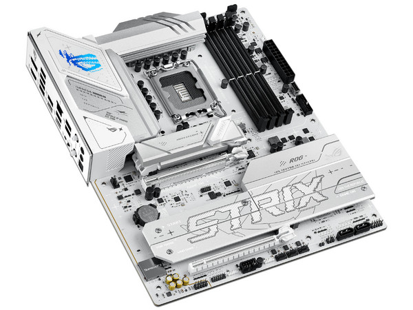 Tarjeta Madre ASUS ROG STRIX B860-A GAMING WIFI,
Chipset Intel B860,
Segmento: Alto/Gamer,
Soporta Procesadores Intel Core Ultra (Serie 2),
Memoria DDR5 hasta 8600MHz, 
PCIe 5.0, Wi-Fi 6, Bluetooth 5.2, ATX.