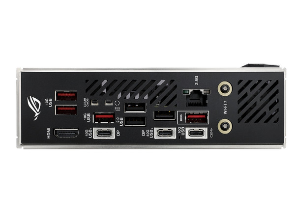 T. Madre ASUS ROG STRIX X870-I GAMING WIFI:
Chipset AMD X870,
Segmento: Alto/Gamer,
Soporta: AMD Ryzen 7ma, 8va y 9na Generación, Socket AM5,
Memoria: DDR5 8400/ 6800/ 4800MHz, Max 128GB,
AudioHD, Wi-Fi 7, USB 3.2, SATA, M.2,
Mini-ITX, 1xPCIE5.0x16.