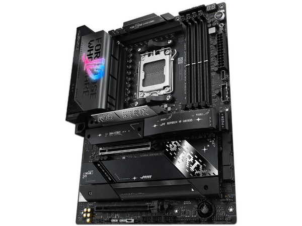 T. Madre ASUS ROG STRIX X870E-E GAMING WIFI,
Chipset AMD X870E,
Segmento: Alto/Gamer,
Soporta: Procesadores AMD Serie 9000, 8000 y 7000, Socket AM5,
RAM: DDR5 8400/8000 MHz, 192GB Max,
Wi-Fi 7, USB-C 3.2, M.2,
ATX, Ptos: 1xPCIe5.0x16, 1xPCIe4.0x16.