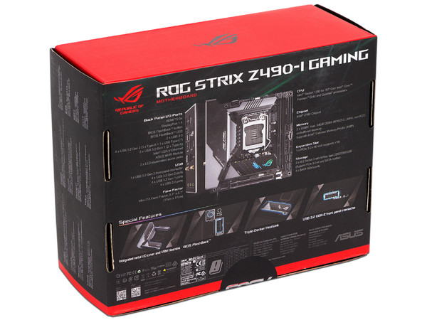 T. Madre Asus ROG STRIX Z490-I GAMING, Chipset Intel Z490,
Soporta: 10 ma. Gen de Intel Core, Pentium, Gold, Celeron.
Memoria: DDR4 4800(OC)/3000/2133 MHz, 64GB Max,
Integrado: Audio, Red, USB 3.2 y SATA 3.0, Mini-ITX,
Ptos: 1xPCIE 3.0x16.