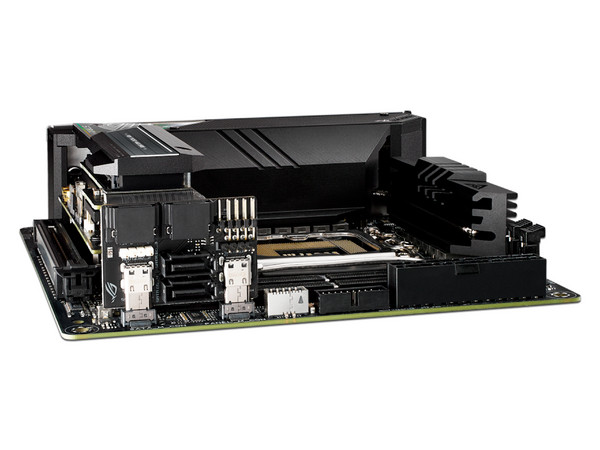 T. Madre Asus ROG STRIX Z690 I GAMING WIFI, Chipset Intel Z690,
Soporta Procesador Intel de 13a y 12va generación, Socket 1700,
Memoria:DDR5 6400(OC)/5600(OC)/4800  MHz, 64GB Max, 
Integrado: Audio HD, Wi-Fi 6, USB 3.2, M.2, 
Mini ITX, 1xPCIEx16