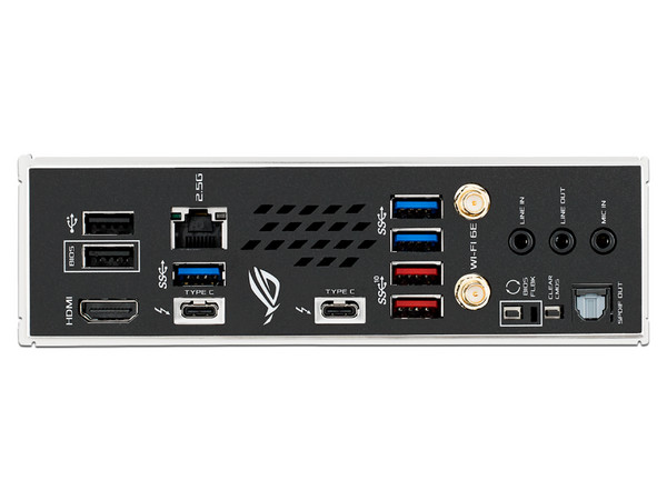 T. Madre Asus ROG STRIX Z690 I GAMING WIFI, Chipset Intel Z690,
Soporta Procesador Intel de 13a y 12va generación, Socket 1700,
Memoria:DDR5 6400(OC)/5600(OC)/4800  MHz, 64GB Max, 
Integrado: Audio HD, Wi-Fi 6, USB 3.2, M.2, 
Mini ITX, 1xPCIEx16
