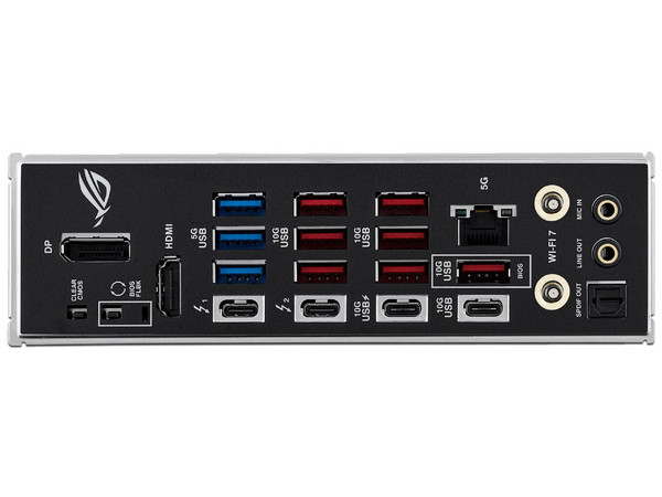 T. Madre ASUS ROG STRIX Z890-E GAMING WIFI:
Chipset Intel Z890,
Segmento: Alto/Gamer,
Soporta: Procesadores Intel Core Ultra (serie 2), Socket LGA 1851,
RAM: DDR5 8800/6400MHz, 192GB Máx,
AudioHD, Red, USB 3.0 y SATA 3.0, M.2,
ATX, Ptos:1xPCIE5.0x1