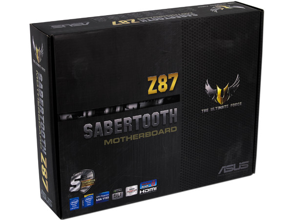 T. Madre ASUS Sabertooth Z87, ChipSet Intel Z87 Exp.,
Soporta: Core i7/i5/i3 de Socket 1150,
Memoria: DDR3 1866/1600/1333 MHz, 32GB Max,
Integrado: Audio HD, Red,
USB 3.0 y SATA 3.0,
ATX, Ptos: 2xPCIE 3.0 X16, 3xPCIEX1