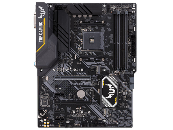 T. Madre Asus B450 Pro, ChipSet AMD B450,
Soporta: AMD AM4 Ryzen de 3era a 1era/AMD Ryzen de 2da-1era, Socket AM4,
Memoria: DDR4 3533/3000/2133 MHz,
Integrado: Audio HD, Red,
USB 3.1 y SATA 3.0,
ATX, Ptos: 1xPCIEX16, 1xPCIEX8, 1xPCIEX4, 3xPCIEX1.