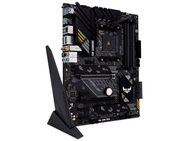 T. Madre ASUS TUF GAMING B550-PLUS WIFI II,
Chipset AMD B550,
Segmento: Medio,
Soporta: AMD Ryzen 5000/3000 Series,
Memoria: DDR4 4866(O.C.) / 3200 / 2133 MHz, 128GB Máx.,
Integrado: Audio HD, Red, USB 3.0, M.2,
ATX, Ptos: 2xPCIEx16, 3xPCIEx1.